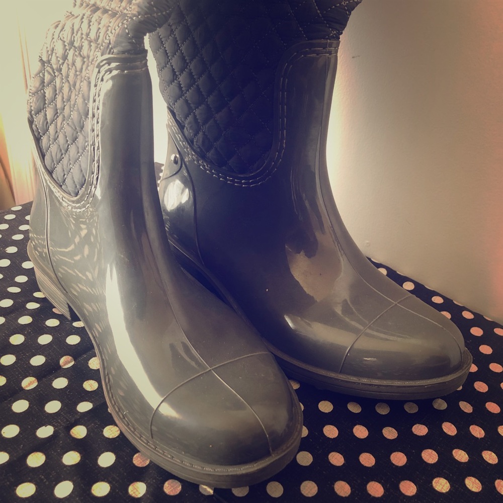Lollipops Gray Rain Boots Sz 8.5/ 41 new!